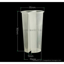 Les jumeaux doubles en plastique OEM PP de 700 ml partagent une tasse jetable